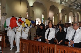 The State Funeral of  Sir James Mancham, Founding President of the the Republic of Seychelles