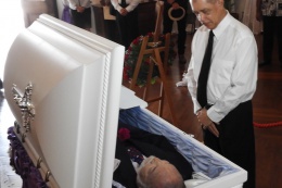 Paying the last respects to Sir James Mancham, Founding President of the the Republic of Seychelles