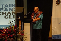 President Michel delivering his Keynote Address Speech in Fiji