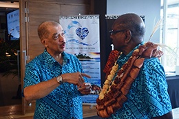 During the 1st High-Level Pacific Blue Economy Conference in Suva Fiji
