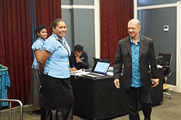 During the 1st High-Level Pacific Blue Economy Conference in Suva Fiji