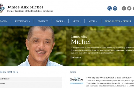 Launch of the Website of Former President James Alix Michel