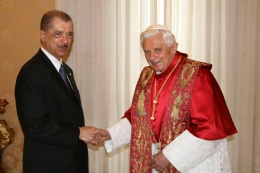 President Michel with Pope Benedict XVI (1)