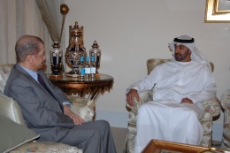 President with Sheikh Mohammed bin Zayed Al Nahyan Crown Prince of Abu Dhabi