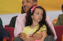 President Michel with his daughter Laeticia, National Day Parade