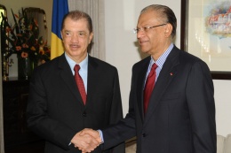 President Michel with Mauritian Prime Minister Navinchandra Ramgoolam State Visit to Mauritius