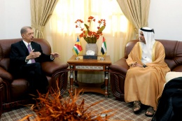 President Michel with the Deputy Foreign Minister for Economic Affairs of the United Arab Emirates, Seychelles Embassy, UAE