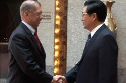 President Michel meeting President Hu