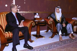 President Michel and Sheikh Saud bin Saqr Al Qasimi Crown Prince and Deputy Ruler of Ras Al Khaimah Official visit to UAE Emirate of RAK  (1)