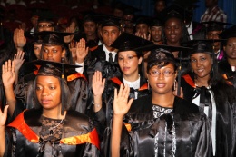 UniSey graduates swearing their oath