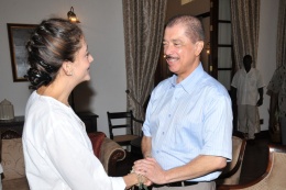 Ingrid Betancourt  avec le President Michel  (2)