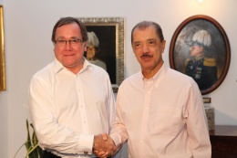 President Michel with the New Zealand Foreign Minister, Mr. Murray McCully