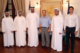 President Michel with Dr. Sultan Al Jaber, UAE Minister of State and CEO of Masdar and his delegation, State House
