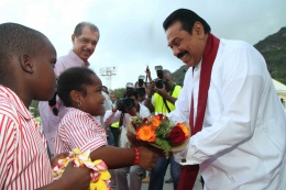 Arrival of Sri Lankan President Mahinda Rajapaksa, State Visit, Seychelles (2)