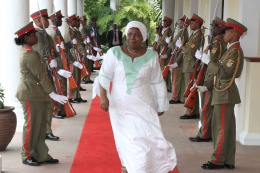The Chairperson of the African Union Commission, Dr. Nkosazana Dlamini-Zuma, State House