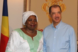 President Michel with Chairperson of the African Union Commission, Dr. Nkosazana Dlamini-Zuma, State House