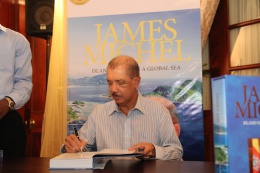 President Michel launches his new book "Island Nation in a Global Sea: The Making of the New Seychelles" at State House