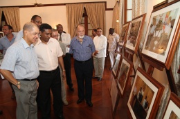 Exhibition marking President Michel 10th Year in office held at State House