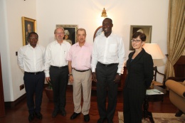 President James Michel met with the World Bank’s Vice President for the Africa Region, Mr. Makhtar Diop at State House
