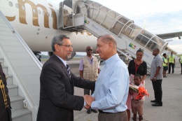 Son Excellence  Dr Jorge Carlos de Almeida Fonseca, Président de la République de Cabo Verde aux Seychelles pour une visite d'État du 16 au 20 Juin 2014