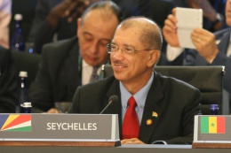 President Michel speaking at the US-Africa Leaders Summit in Washington, where he addressed African leaders and US President Barack Obama.
