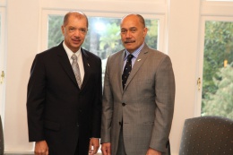 President James Michel met with the Governor-General of New Zealand, Lt Gen Rt Hon Sir Jerry Mateparae at the Government House, in Auckland during his official visit to New Zealand