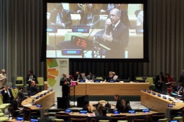 President Michel addressing the UN Climate Summit