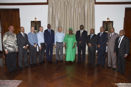 President James Alix Michel met with the Ministers of member countries of the Eastern Africa Standby Force (EASF) at State House