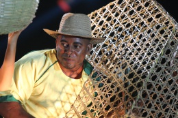 resident James Michel attended the opening ceremony of the 24th edition of the Creole Festival 2014, held at the Stad Popiler
