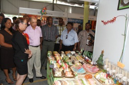 President James Michel attended the opening of the International Food, Hotel Supplies and Trade Exhibition at the NSC Hall, Roche Caiman which was officially opened by the Minister of Finance, Trade and Investment, Mr. Pierre Laporte