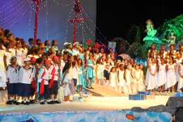 “ A Christmas at sea" was the theme of this year’s Christmas Carols show organised by the Office of the President at the International Conference Centre. The event was attended by President James Michel and his daughter Laeticia Michel, and Vice-President