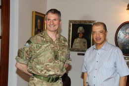 President James Michel met with Major General Martin Smith, MBE, Operation Commander of the European Union Naval Force Somalia, at State House