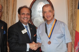 A large delegation of Lions Club International headed by the Second Vice President of Lions Clubs International, Mr. Naresh Aggarwal, paid a courtesy call on President James Michel, together with the Lions Clubs of Seychelles.