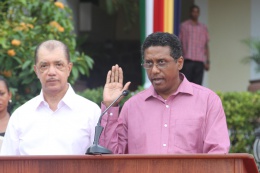 Vice-President Faure sworn in as Vice-President of the Republic of Seychelles