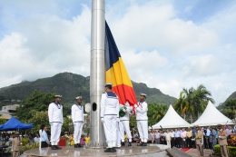 President James Michel attended the flag raising ceremony commemorating the second Constitution Day of the Republic of Seychelles organised by the National Celebration Committee.