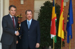 Meeting with Prime Minister Zapatero at Moncloa Palace