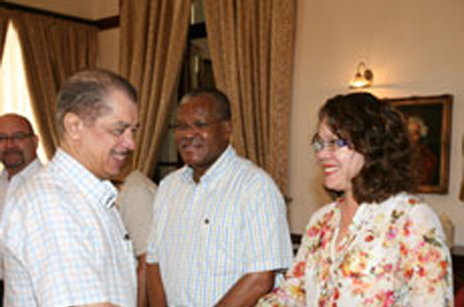 President Michel meeting Seychelles' ambassadors
