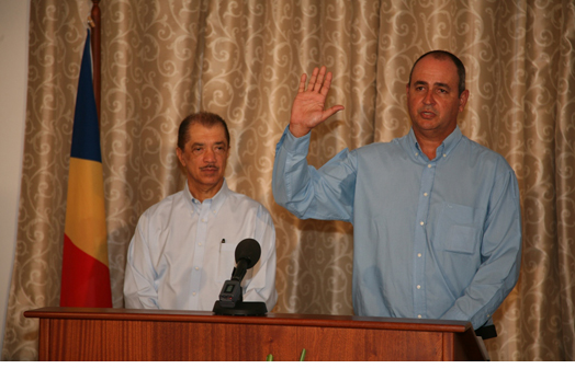 Mr Lafortune sworn in as member of electoral commission