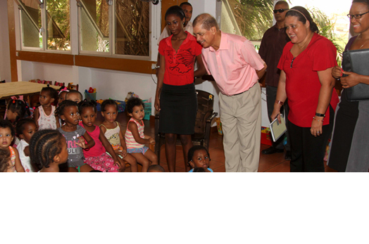 President Michel Visits The Mont Fleuri District