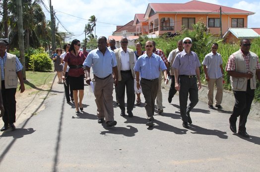 President Michel Visits Anse Aux Pins