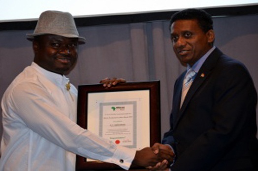 President Michel Recieves African Development Excellence Award