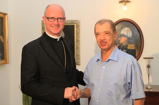 Visite de courtoisie du Nonce Apostolique à State House