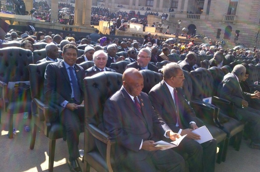 Seychelles Vice President attends Inauguration of President Jacob Zuma as he begins his Second Term