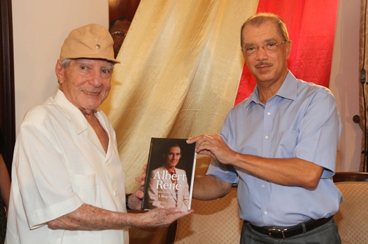President Michel launches the book: ‘Albert René  - The Father of the Modern Seychelles’