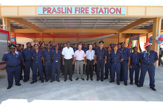 President Michel opens Praslin Fire Station- A 30 million Seychelles Rupee investment by the Seychelles Government