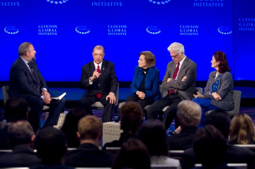 President James Michel at the forefront of debate promoting the sustainability of Oceans on Clinton Global Initiative Panel