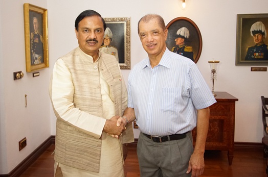Seychelles President meets with the Indian Minister of State for Culture, Tourism and Civil Aviation