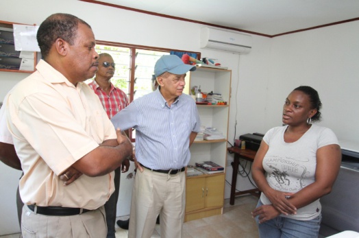 President Michel visits businesses at Port Glaud and Grand Anse