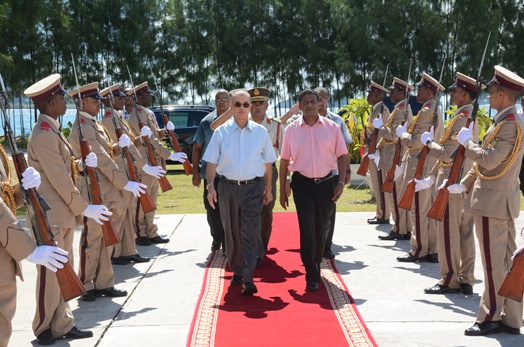 President Michel attends Promotion Ceremony of officers of the Seychelles People’s Defence Forces