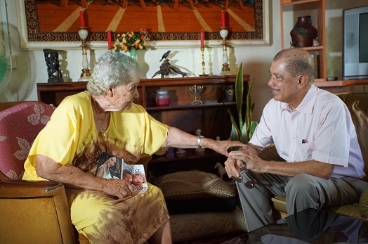 President Michel visits the Baie Sainte Anne Praslin community